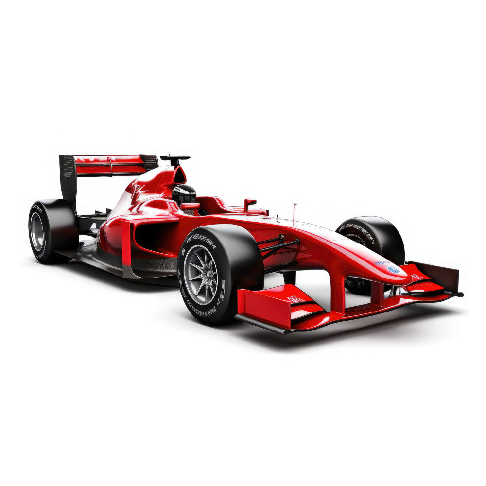 Realistic Red Racecar Fabric Panel 1