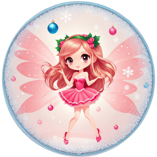 Winter Fairy Ornament Fabric Panel 21