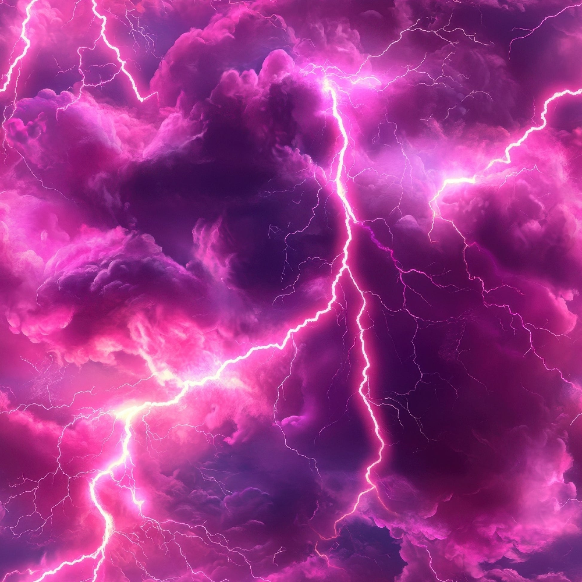 magenta, purple, fuchsia, lightning bolts, thunderstorm, electric patterns, dramatic clouds, storm clouds, quilting cotton, fabric panel, nature elements, weather theme, electric energy, bright lightning, stormy sky, cotton fabric, vibrant colors, meteorological, atmospheric, quilting material