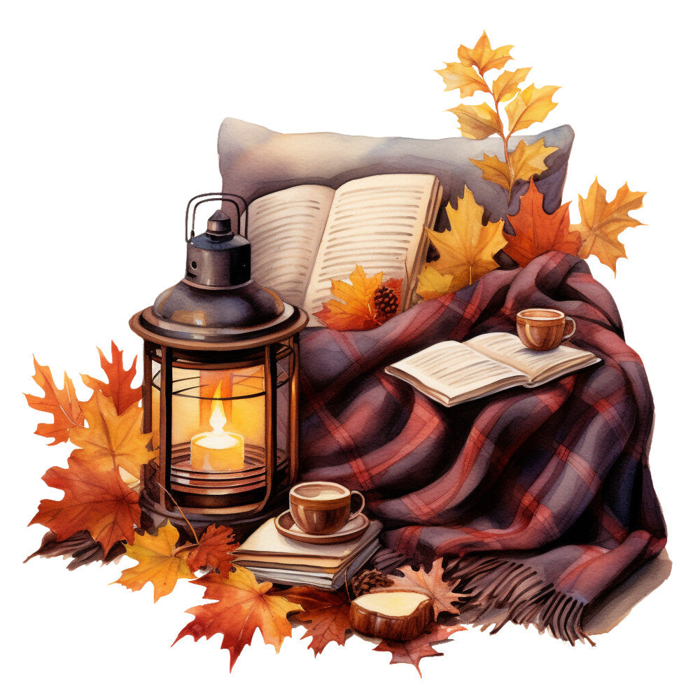 Cozy Autumn Fabric Panel 13