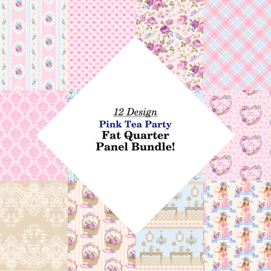 Pink Tea Party Fat Quarter Bundle