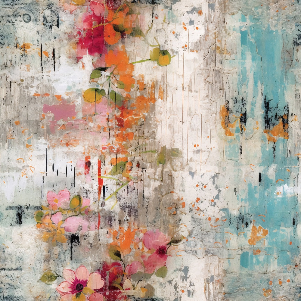 Daily Deal: Girly Grunge Plaster Pattern 4 Quilting Cotton Fabric - 118" x 2 Yards"