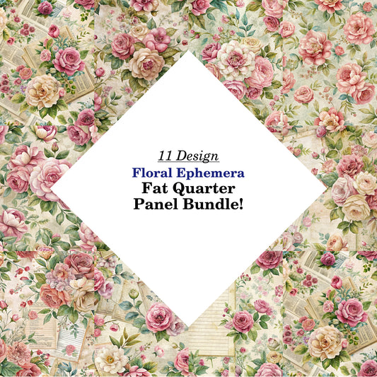 Floral Ephemera Fat Quarter Bundle