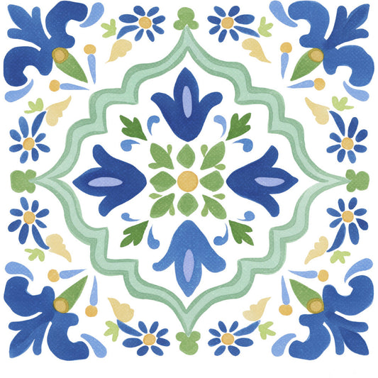 Floral Kaleidoscope Fabric Panel 11