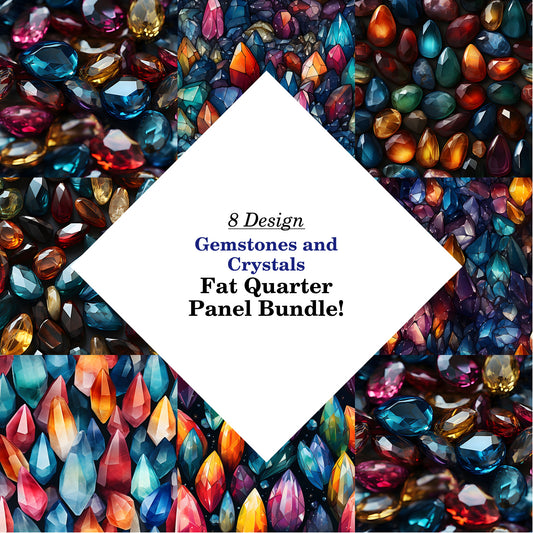 Gemstones and Crystals Fat Quarter Bundle