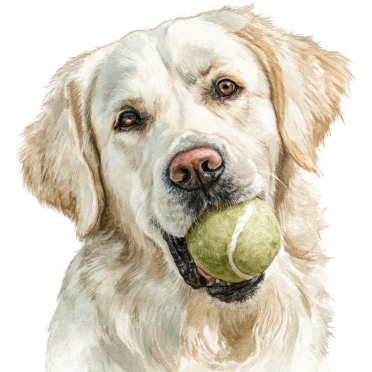 Golden Retriever Fabric Panel 15