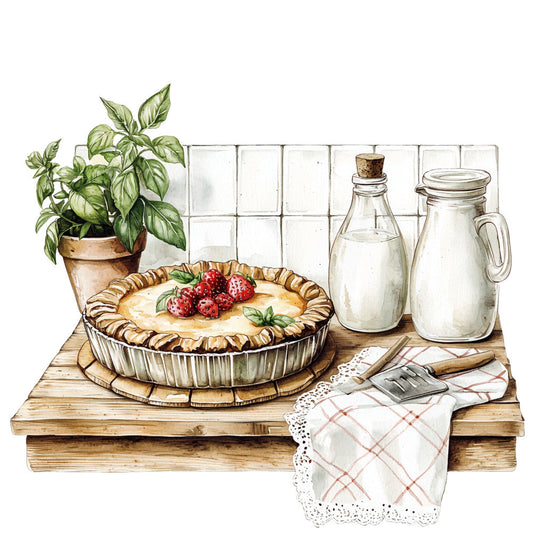 Country Kitchen Fabric Panel 25