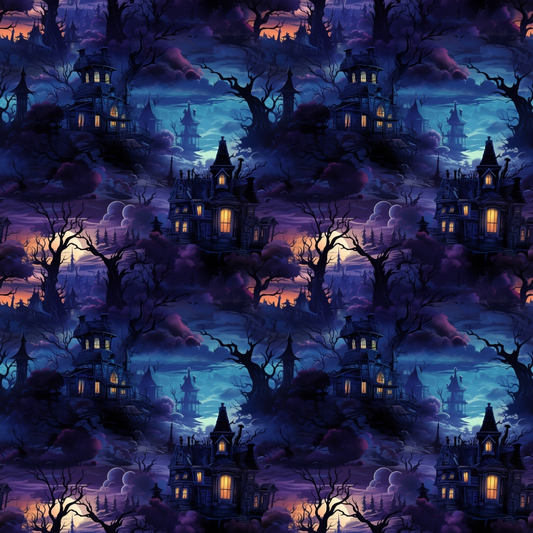 Daily Deal: Spooky Season Pattern 26 Quilting Cotton Fabric - 118" x 1 Yard"