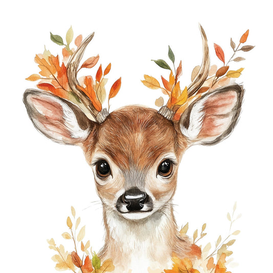 Fall Animal Portrait Fabric Panel 15