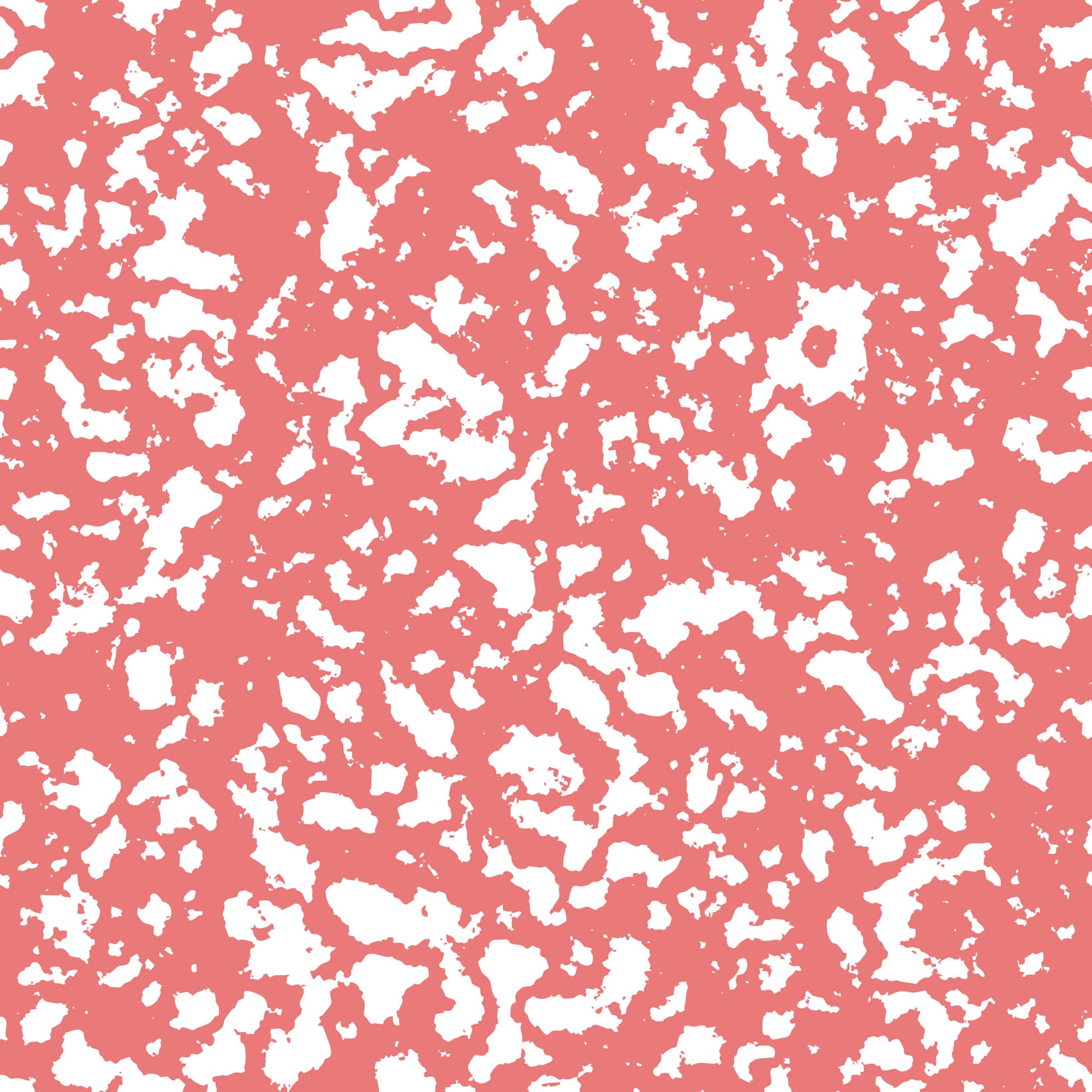 coral pink, white, grunge pattern, distressed texture, speckled design, abstract spots, weathered look, vintage style, quilting cotton, fabric panel, rough texture, splattered effect, aged appearance, mottled surface, artistic pattern, contemporary design, crafting material, sewing fabric, modern grunge, textured background