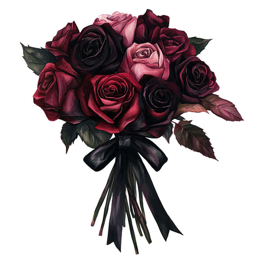 Dark Romance Fabric Panel 34