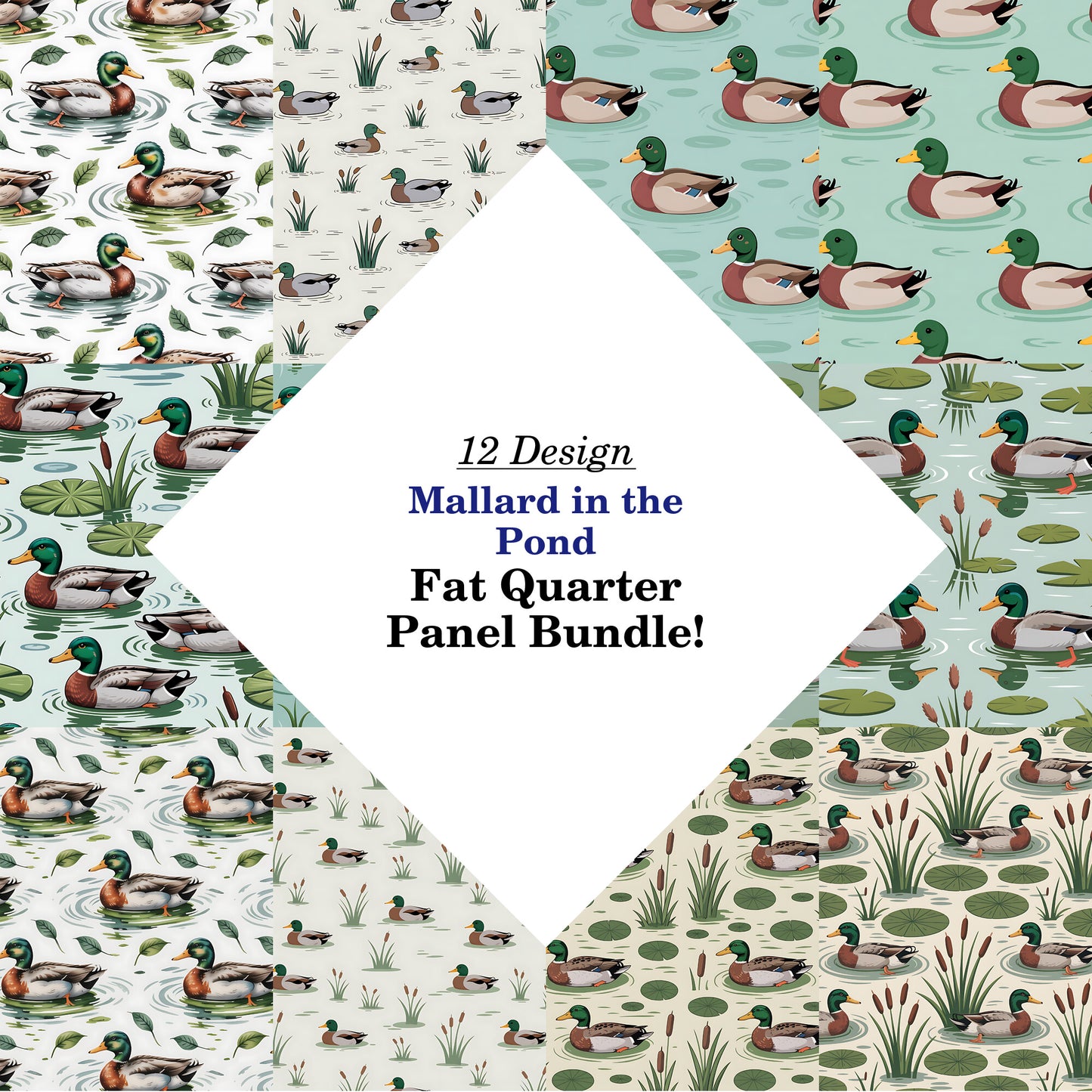 Mallard in the Pond Fat Quarter Bundle