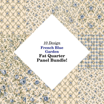French Blue Garden Fat Quarter Bundle