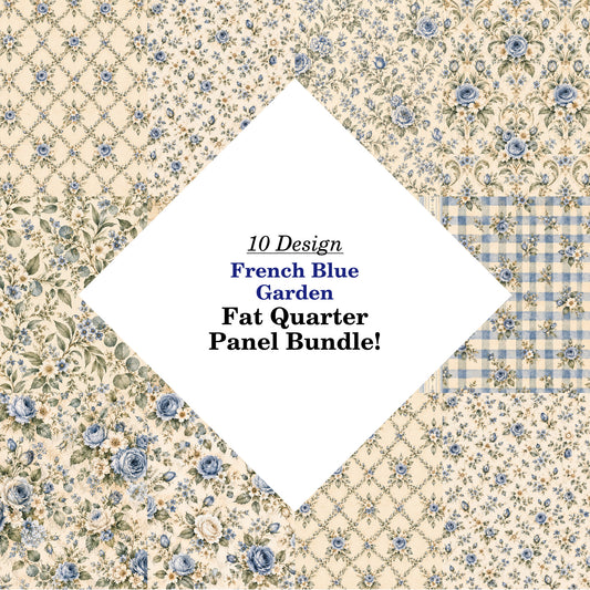 French Blue Garden Fat Quarter Bundle