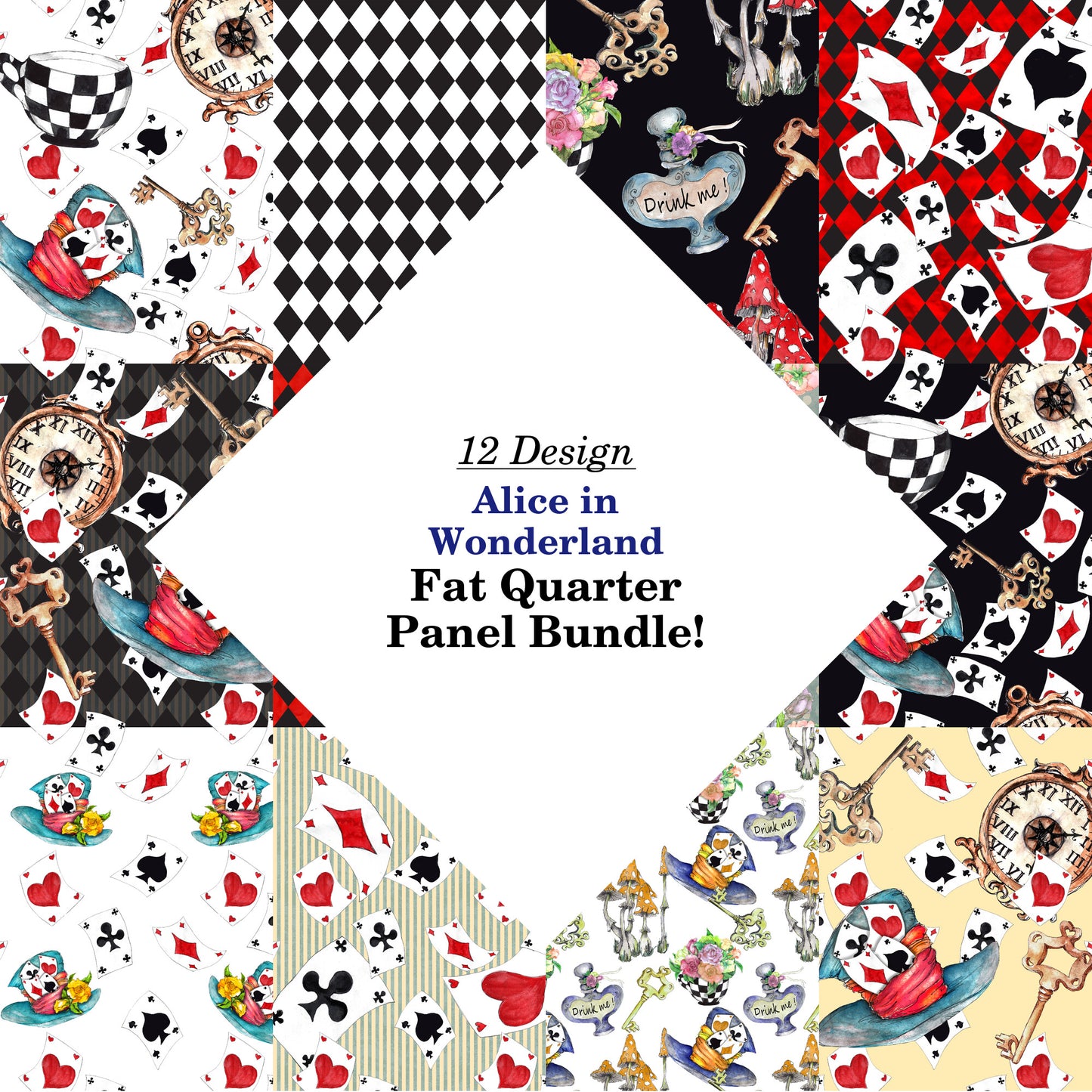 Alice in Wonderland Fat Quarter Bundle
