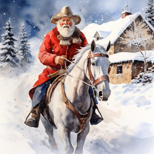 A Country Christmas Fabric Panel 45