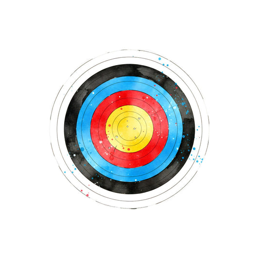 Watercolor Archery Fabric Panel 12