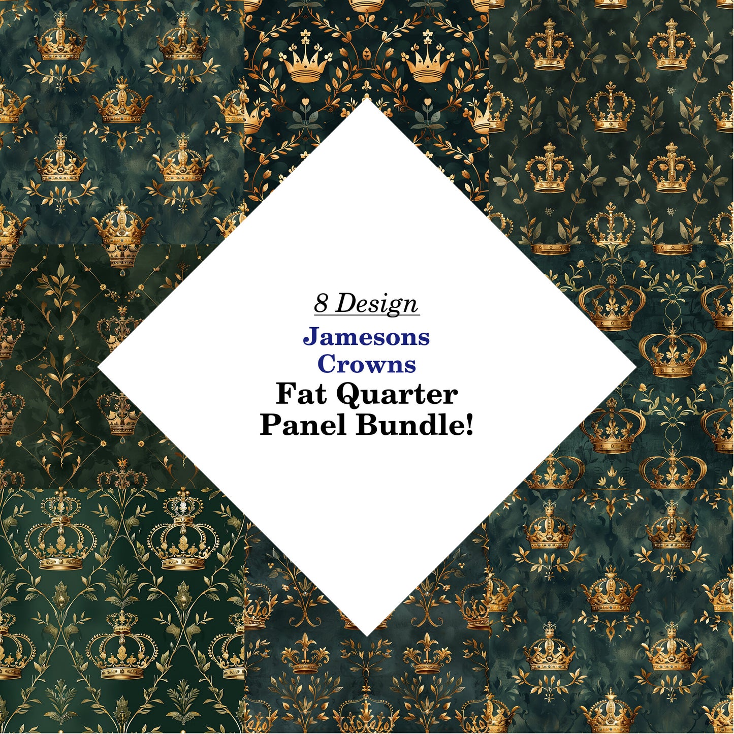 Jamesons Crowns Fat Quarter Bundle