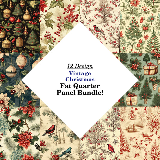 Vintage Christmas Fat Quarter Bundle