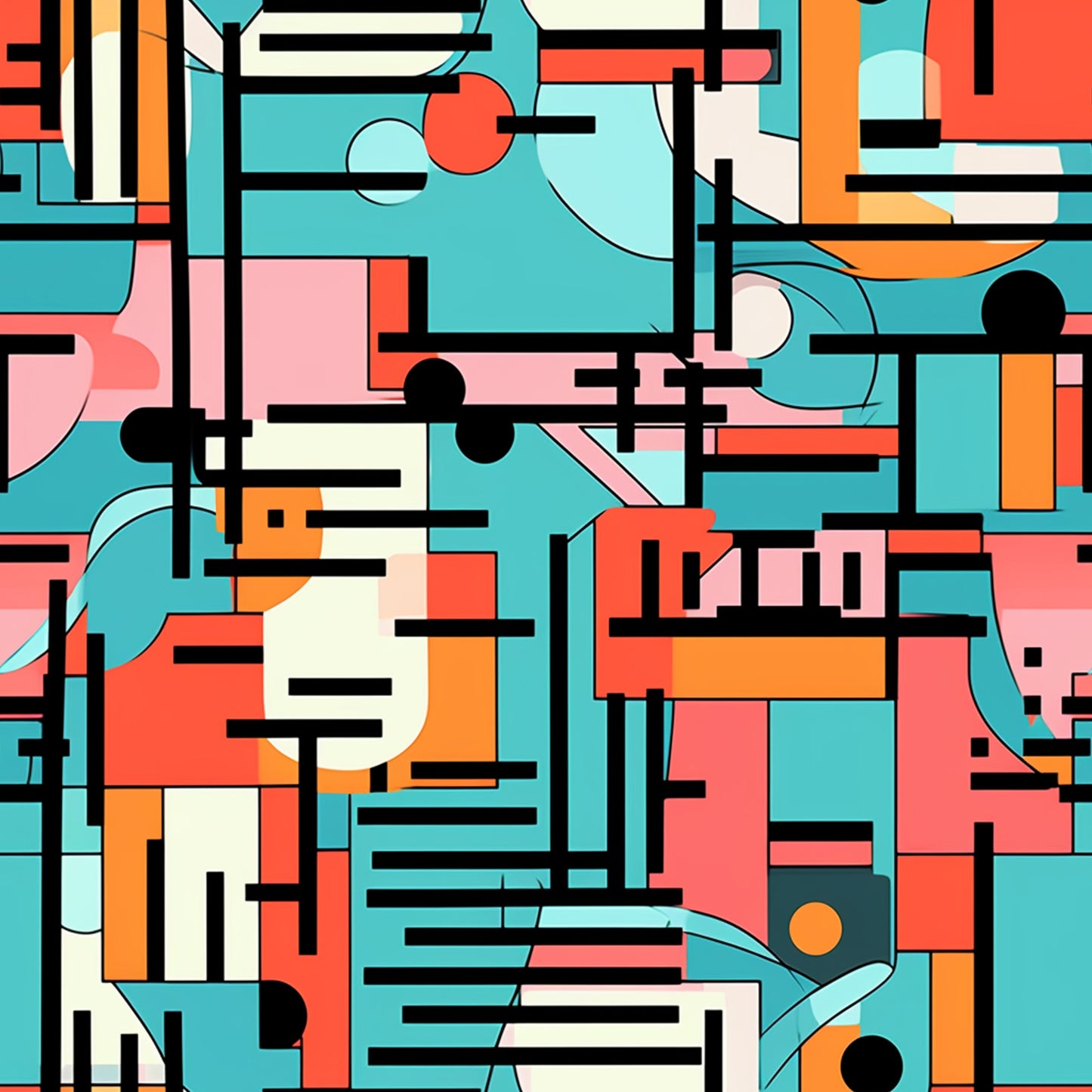 Groovy Boho Hippie Pattern 3 Quilting Cotton Fabric