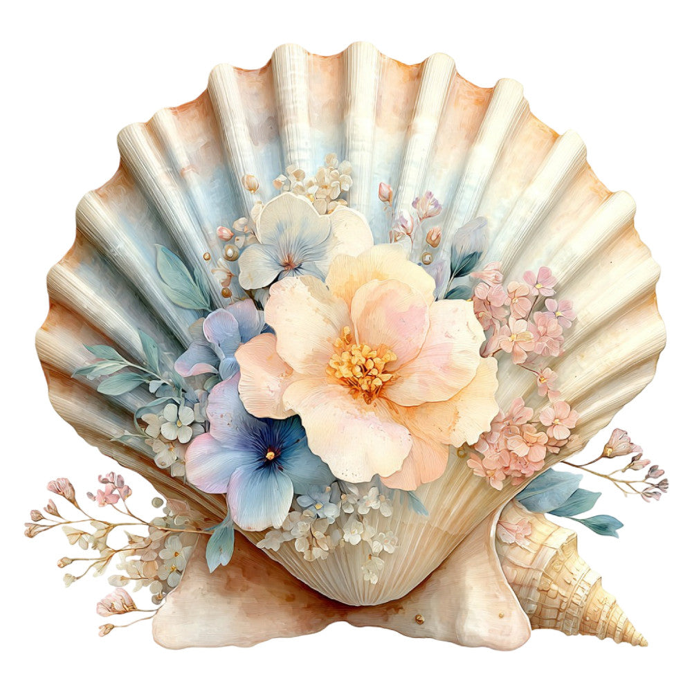 Colorful Seashell Fabric Panel 28