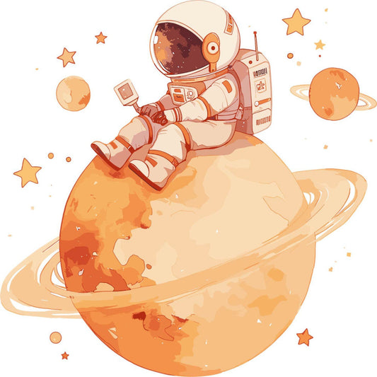 Baby Boy Space Galaxy Fabric Panel 29