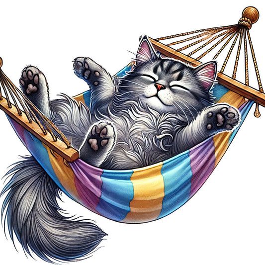 Lazy Cats Fabric Panel 9