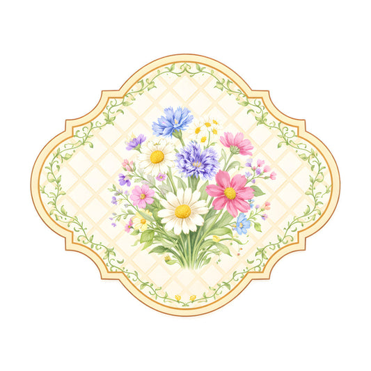 Vintage Spring Label Fabric Panel 10