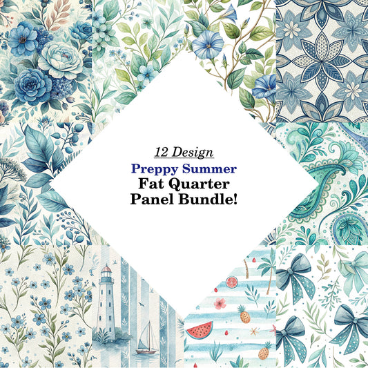 Preppy Summer Fat Quarter Bundle