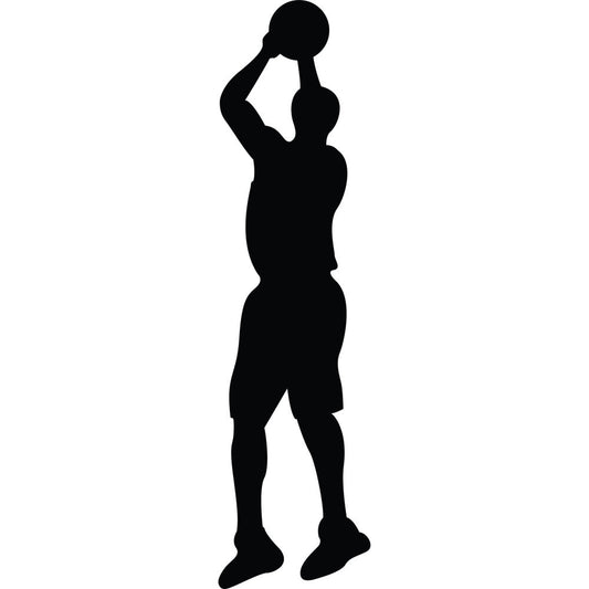 Basketball Player Silhouette Fabric Panel 21
