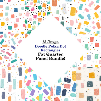 Doodle Polka Dot Rectangles Fat Quarter Bundle
