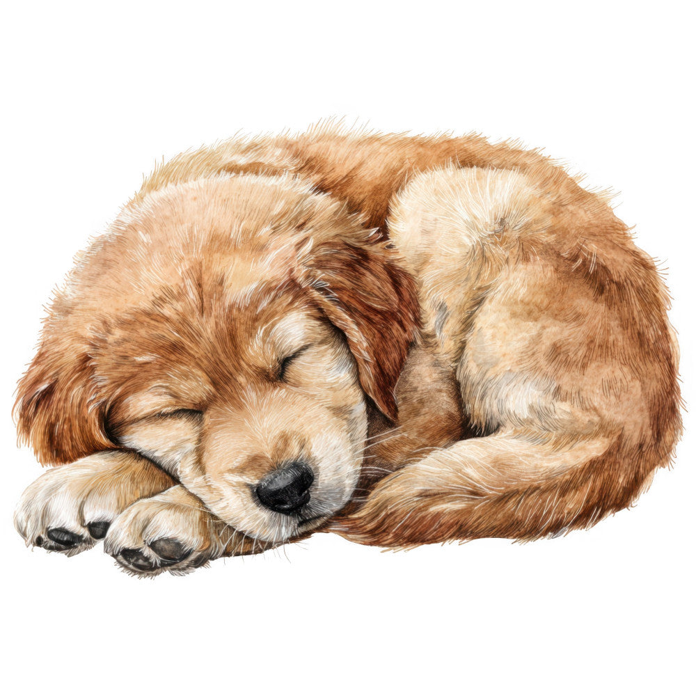 Golden Retriever Fabric Panel 3