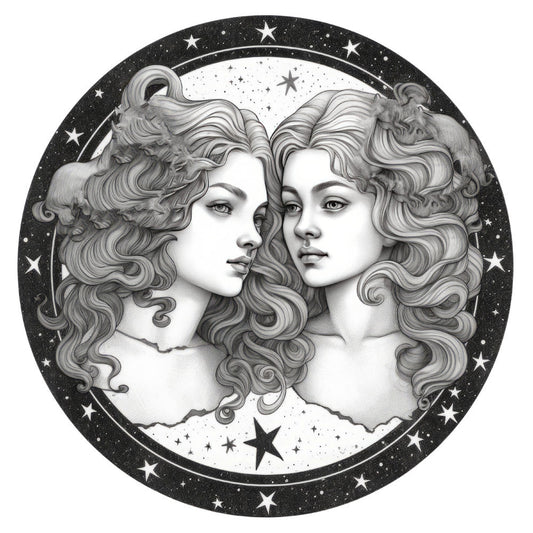 Round Zodiac Signs Fabric Panel 6