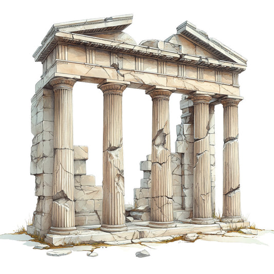Ancient Greece Fabric Panel 37