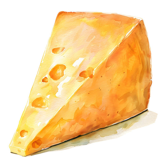 Watercolor Cheese Fabric Panel 85