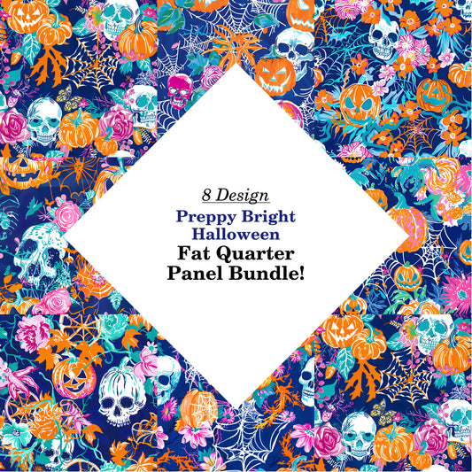 Preppy Bright Halloween Fat Quarter Bundle