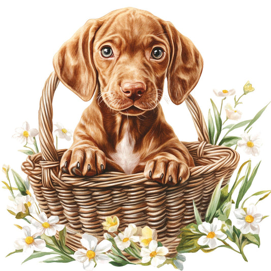 Watercolor Vizslas Fabric Panel 5