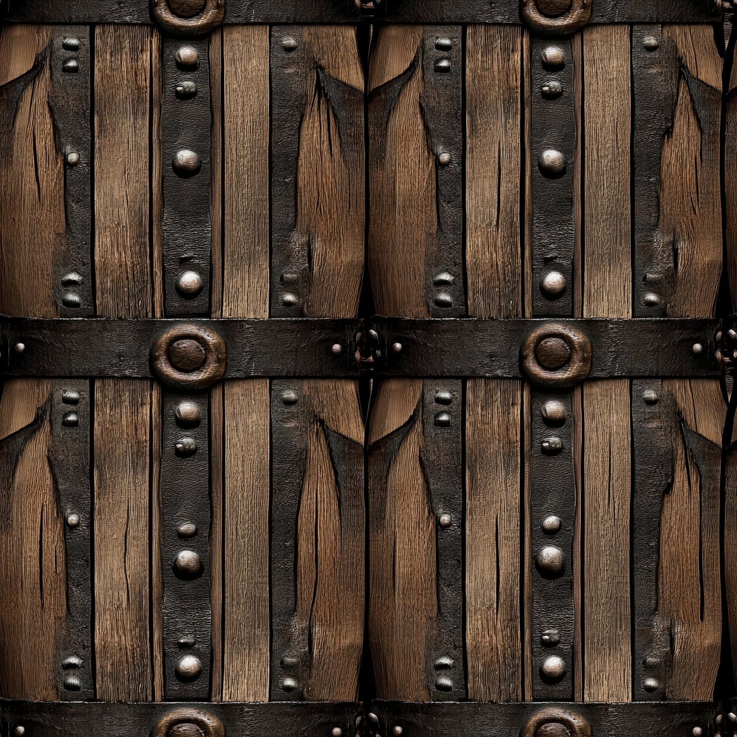 western theme, rustic wood, leather straps, metal studs, brown tones, tan colors, dark brown, weathered texture, vintage style, cowboy aesthetic, quilting cotton, fabric panel, distressed finish, rustic hardware, western wear, frontier style, aged appearance, country motif