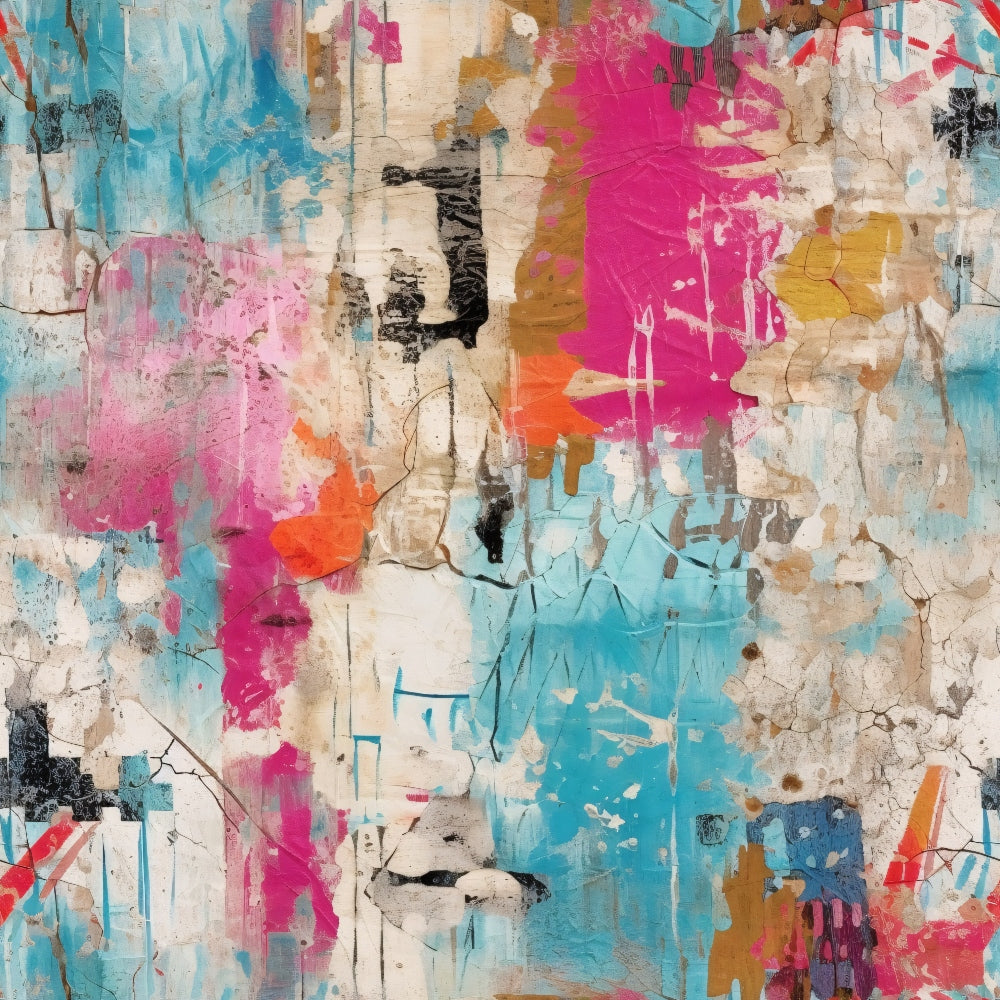 Daily Deal: Girly Grunge Plaster Pattern 8 Quilting Cotton Fabric - 118" x 3 Yards"