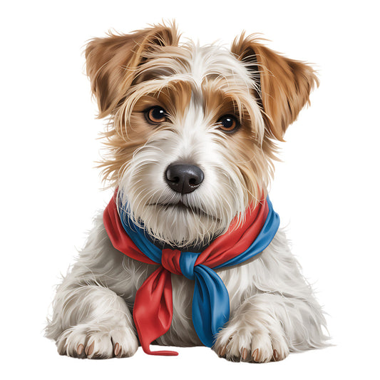 4th of July Dog Fabric Panel 17