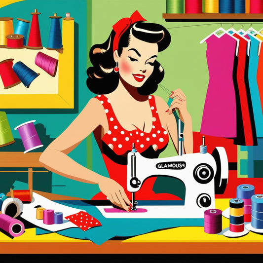 Pop Art Sewing Fabric Panel 94