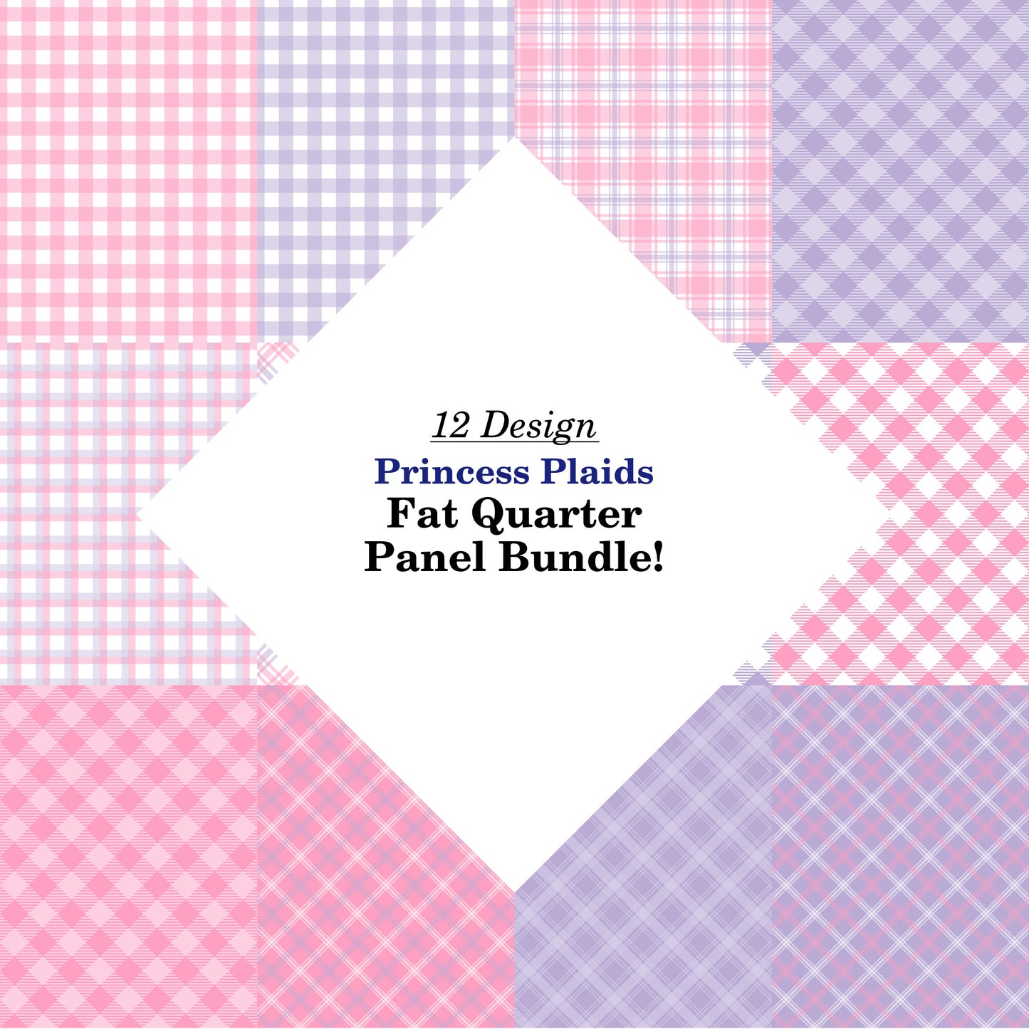 Princess Plaids Fat Quarter Bundle