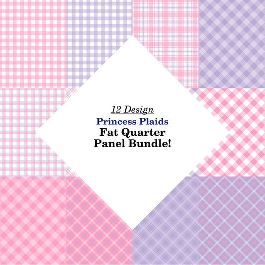 Princess Plaids Fat Quarter Bundle