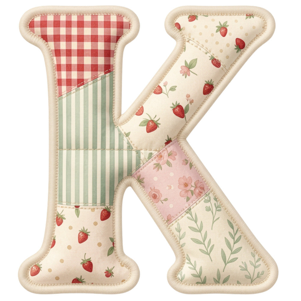 Strawberry Patchwork Fabric Panel 38