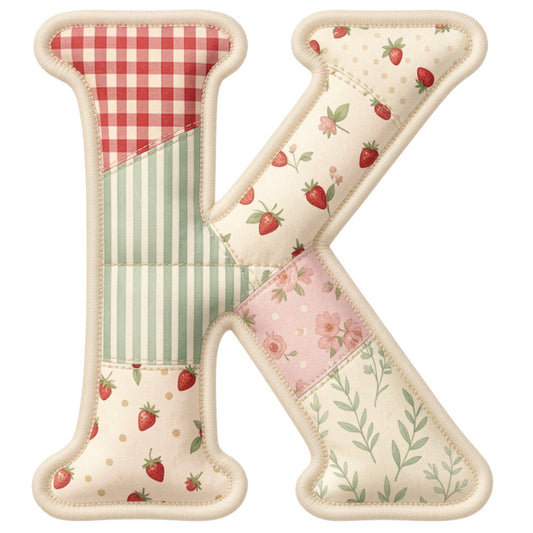 Strawberry Patchwork Fabric Panel 38