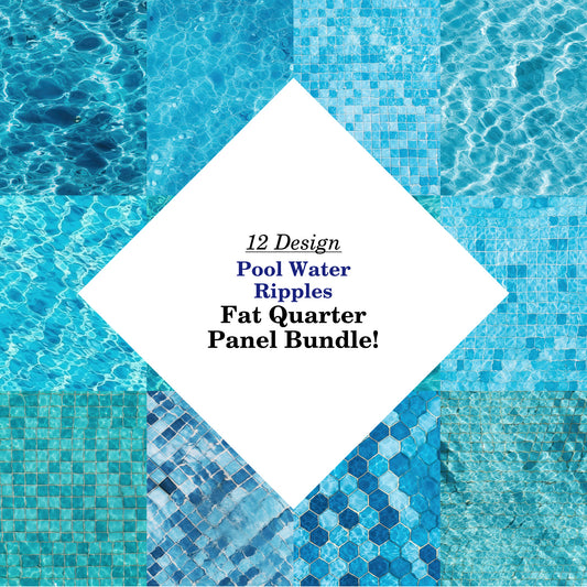 Pool Water Ripples Fat Quarter Bundle