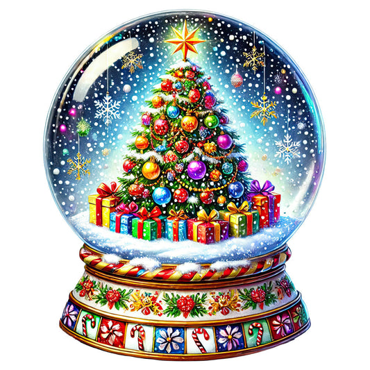 Christmas Snow Globes Fabric Panel 62