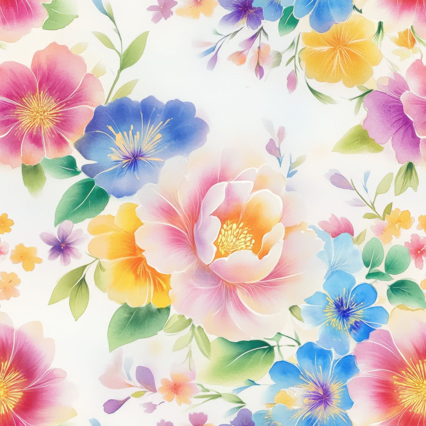 Japanese Floral Pattern 4 Quilting Cotton Fabric