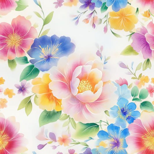 Japanese Floral Pattern 4 Quilting Cotton Fabric