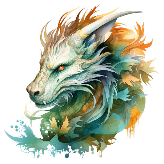 Elemental Dragons Fabric Panel 26